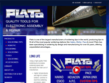 Tablet Screenshot of platoproducts.com